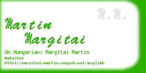 martin margitai business card